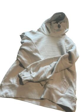 J.o&co Cozy Solid Hooded Sweatshirt in Light Gray size XS like new